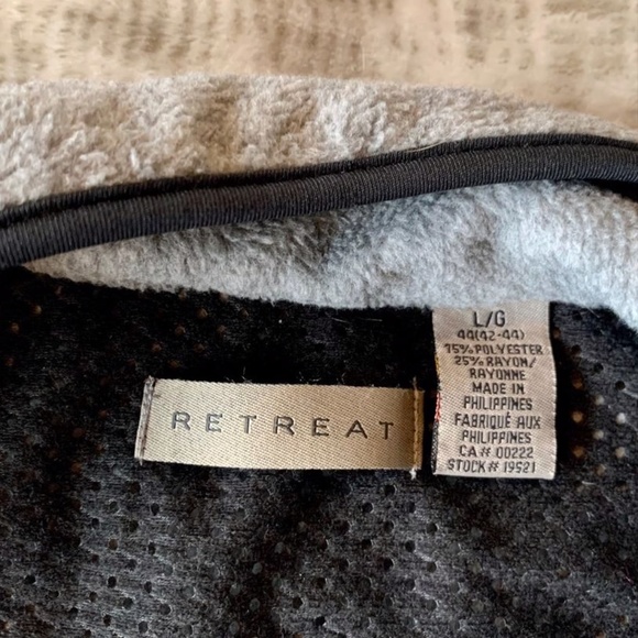 Fleece Thermal Grey Jacket Size LARGE - Picture 6 of 6